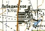 Topographic map of Lebedynske