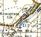Топографічна карта Качкарського