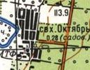 Topographic map of Oktyabr