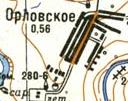 Topographic map of Orlivske