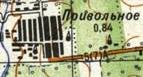 Топографічна карта Привільної