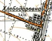 Topographic map of Khlibodarivka