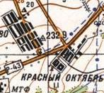 Топографічна карта Красного Октябра