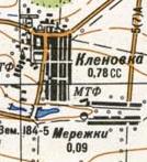 Topographic map of Klenivka