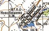 Топографічна карта Новобешевого