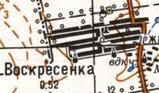 Topographic map of Voskresenka