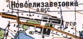 Топографічна карта Новоєлизаветівки