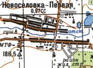 Топографічна карта Новоселівки Першої