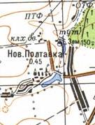 Топографічна карта Нової Полтавки