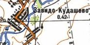 Topographic map of Zavydo-Kudasheve