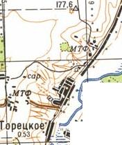 Топографічна карта Торецького