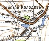 Topographic map of Zolotyy Kolodyaz