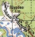 Топографічна карта Щурового