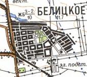 Topographic map of Bilytske