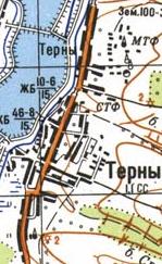 Топографічна карта Тернів