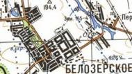 Топографічна карта Білозерського