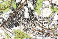 Топографічна карта Ленінського