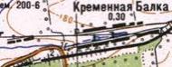 Топографічна карта Кремінної Балки