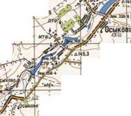 Топографічна карта Осикового
