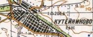 Топографічна карта Кутейникового