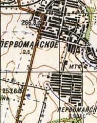 Топографічна карта Первомайського
