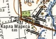 Топографічна карта Карла Маркси