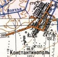 Топографічна карта Костянтинополя