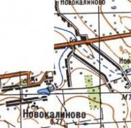 Топографічна карта Новокалинового