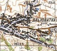 Топографічна карта Ольховатки