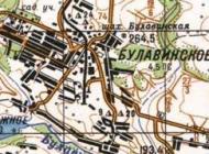 Топографічна карта Булавинського