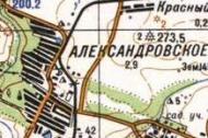 Топографічна карта Олександрівського