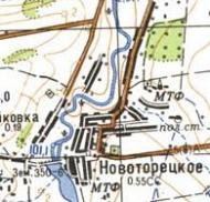 Топографічна карта Новоторецького
