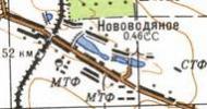 Топографічна карта Нововодяного