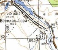 Топографічна карта Веселої Гор