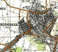 Topographic map of Volnovaha