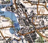 Топографічна карта Зугреса