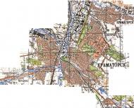 Топографическая карта Краматорска