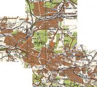 Топографическая карта Тореза