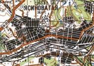 Топографическая карта Ясиноватой