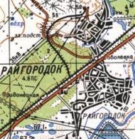 Топографічна карта Райгородка
