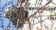 Топографічна карта Миронівського