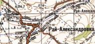 Топографічна карта Рай-Олександрівки