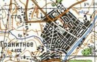 Topographic map of Granitne
