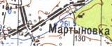 Topographic map of Martynivka