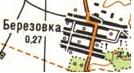 Топографическая карта Березовки