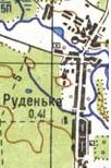 Топографічна карта Руденької