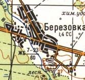 Топографічна карта Березівки