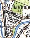 Топографічна карта Млинищого