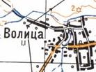 Topographic map of Volytsya