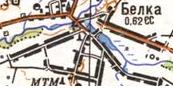 Топографическая карта Белки